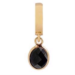 Image of Christina Collect sort onyx Dream forgyldt charm